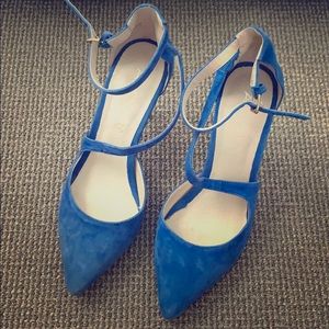 Blue Aldo strappy heels